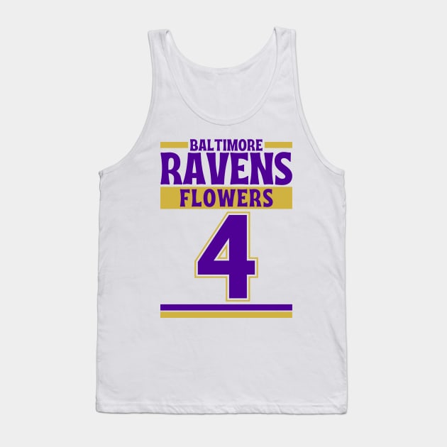 Baltimore Ravens Flowers 4 Edition 3 Tank Top by Astronaut.co